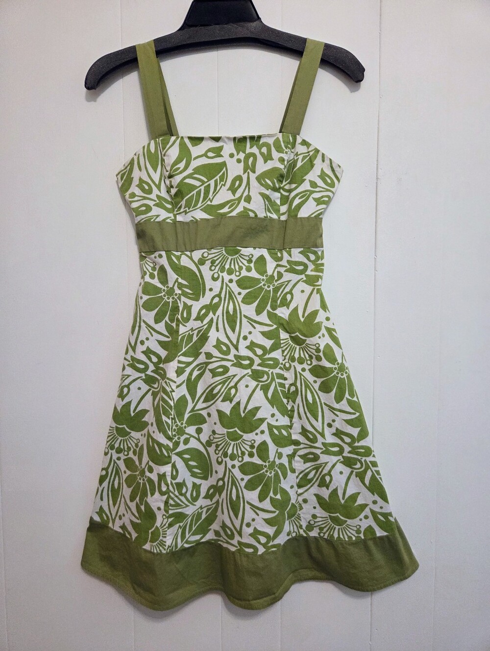 PULSE Green Floral Sundress with Straps
